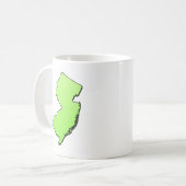 New Jersey Light Green Kontur Kaffeetasse (Vorderseite Links)