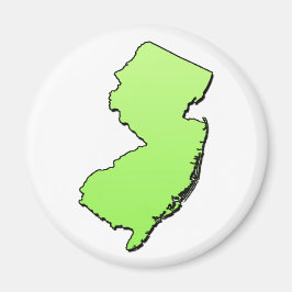 New Jersey Light Green Kontur Magnet