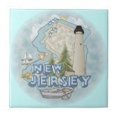 New Jersey Lighthouse Fliese (Vorderseite)