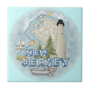 New Jersey Lighthouse Fliese