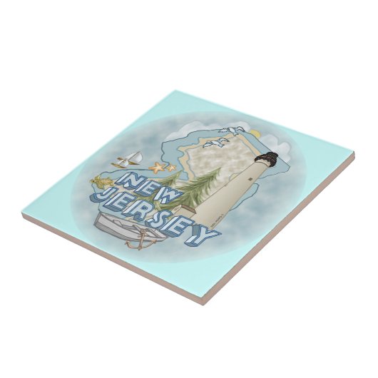 New Jersey Lighthouse Fliese (Seite)