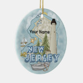 New Jersey Lighthouse Keramik Ornament (Rechts)