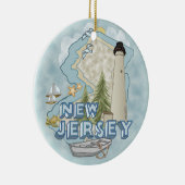 New Jersey Lighthouse Keramik Ornament (Rechts)