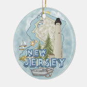 New Jersey Lighthouse Keramik Ornament (Links)