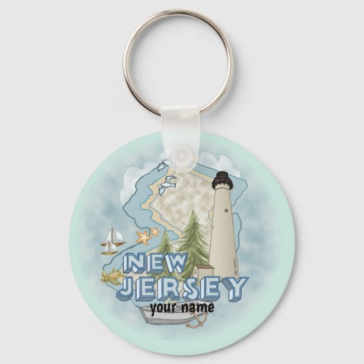New Jersey Lighthouse Schlüsselanhänger (Vorderseite)