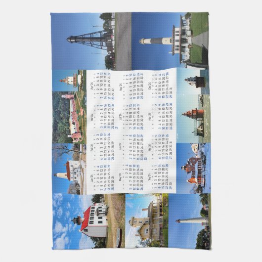 New Jersey Lighthouses Teetuch Geschirrtuch (Vertikal)