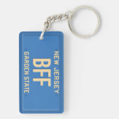 New-Jersey Lizenz-Platten-kundenspezifischer Schlüsselanhänger (Rückseite)