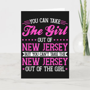 New Jersey Mädchen kann das New Jersey nicht rausn Karte
