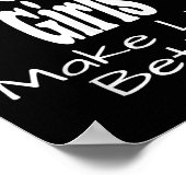 New Jersey Mädchen machen das Leben besser Lustige Poster (Ecke)