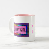 New-Jersey Mädchen pumpen nicht Gas Zweifarbige Tasse (Vorderseite Links)