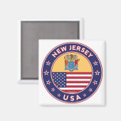 New Jersey Magnet (Vorderseite/Rückseite)