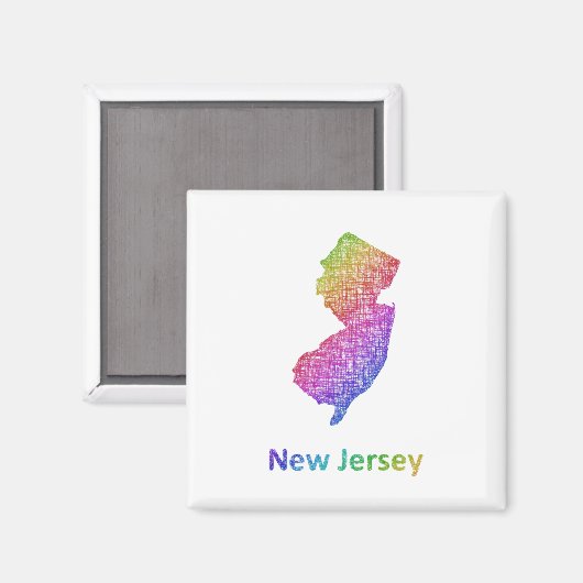 New Jersey Magnet (Vorderseite/Rückseite)