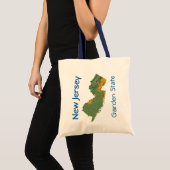 New Jersey Map Bag Tragetasche (Vorderseite (Produkt))