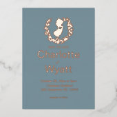 New Jersey Map Hochzeit in Urlaubsort Folieneinladung (Vorderseite)