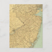 New Jersey Map Postkarte (Vorderseite)