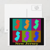 New Jersey Map Postkarte (Vorne/Hinten)