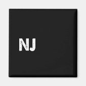 New Jersey Marathon Shirt, Run Nj Magnet (Vorne)