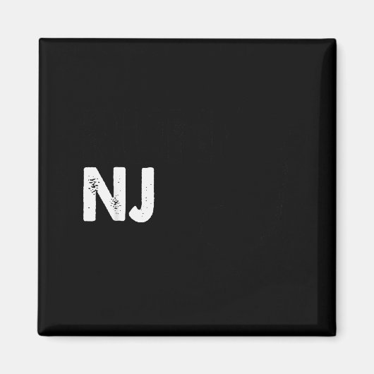 New Jersey Marathon Shirt, Run Nj Magnet (Vorne)