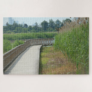 New Jersey Meadowlands Brücke durch die Natur Puzzle