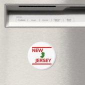 New Jersey mit Staat-Kontur Magnet (In Situ (Geschirrspüler))