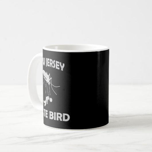 New Jersey Mosquito State Bird Funny Outdoors  Kaffeetasse (Vorderseite Links)