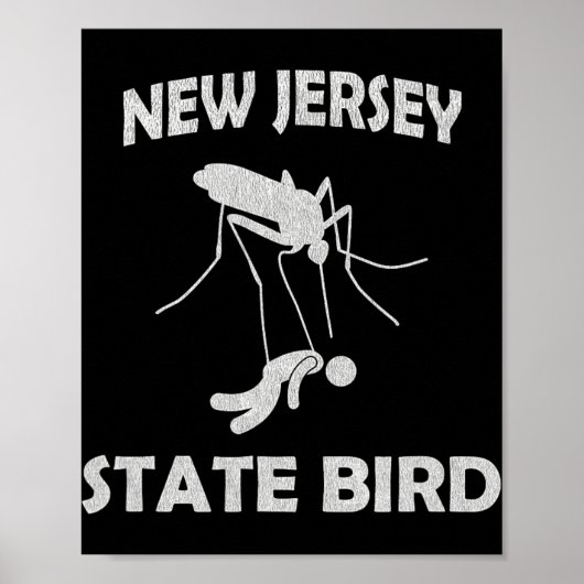 New Jersey Mosquito State Bird Funny Outdoors Poster (Vorne)
