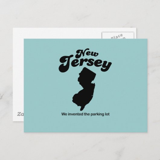 New Jersey Motto - Wir erfanden den Parkplatz Postkarte (Vorne/Hinten)