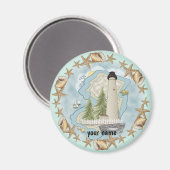 New Jersey Muscheln Lighthouse Magnet (Vorderseite/Rückseite)