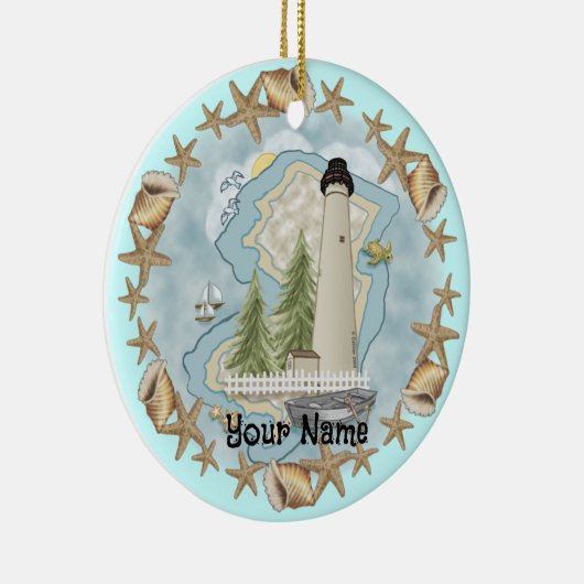 New Jersey Muscheln Lighthouse Ornament (Rechts)