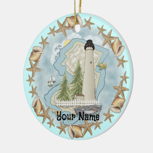 New Jersey Muscheln Lighthouse Ornament (Links)