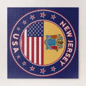 New Jersey, New Jersey-Aufkleber, Handy-Gehäuse, T Puzzle (Horizontal)