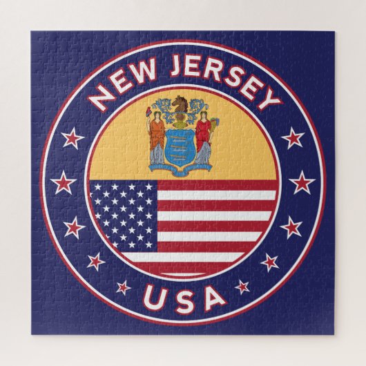 New Jersey, New Jersey-Aufkleber, Handy-Gehäuse, T Puzzle (Vertikal)
