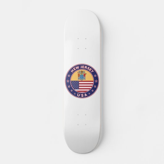 New Jersey, New Jersey-Aufkleber, Handy-Gehäuse, T Skateboard (Vorderseite)