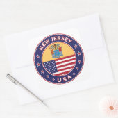 New Jersey, New Jersey, phone heiraten zu sticker, Quadratischer Aufkleber (Umschlag)