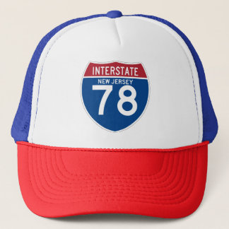 New-Jersey NJ I-78 Autobahn-Schild - Truckerkappe