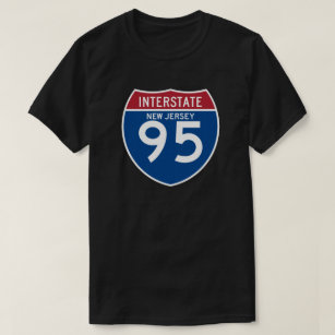 New-Jersey NJ I-95 Autobahn-Schild - T-Shirt