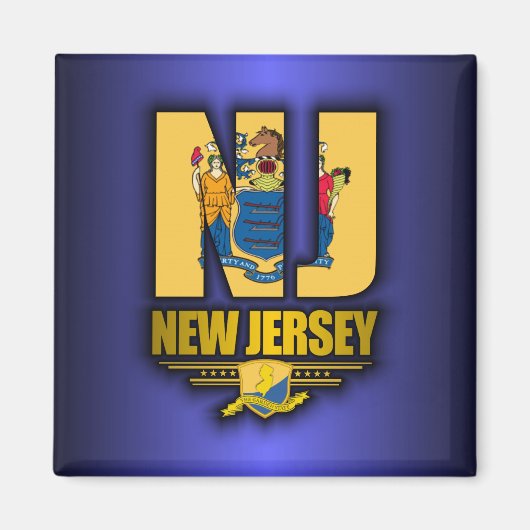 New Jersey (NJ) Magnet (Vorne)