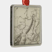 New Jersey Nord Silbernes Ornament (Rechts)