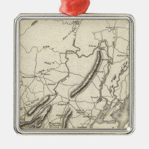 New Jersey Nord Silbernes Ornament