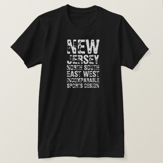 New Jersey North West Short Sleeve T - Shirt (Design vorne)