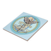 New Jersey Nurse Caduceus Tile Fliese (Seite)
