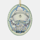New Jersey Nurse Keramik Ornament (Rechts)