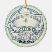 New Jersey Nurse Keramik Ornament (Vorne)