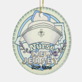 New Jersey Nurse Keramik Ornament (Links)