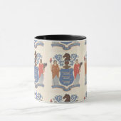 New Jersey Original 1776 Staat Siegel Tasse (Zentrum)