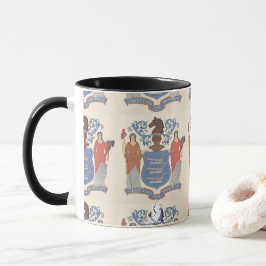 New Jersey Original 1776 Staat Siegel Tasse (Mit Donut)
