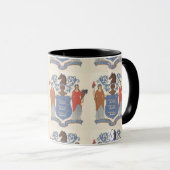 New Jersey Original 1776 Staat Siegel Tasse (VorderseiteRechts)