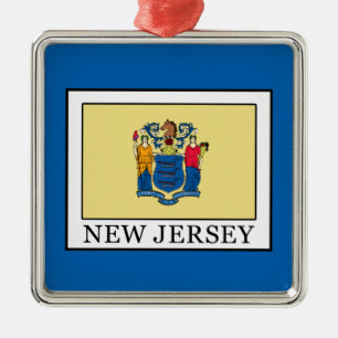 New Jersey Ornament Aus Metall