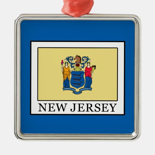 New Jersey Ornament Aus Metall (Vorne)