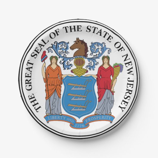 New Jersey Pappteller (Vorderseite)